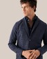 Eton Extra Soft Baby Corduroy Horn-Effect Buttons Overhemd Navy