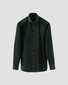 Eton Extra Soft Baby Corduroy Horn-Effect Buttons Shirt Dark Green Melange