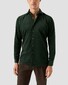 Eton Extra Soft Baby Corduroy Horn-Effect Buttons Shirt Dark Green Melange