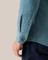 Eton Extra Soft Baby Corduroy Horn-Effect Buttons Shirt Greenblue