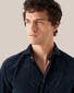 Eton Extra Soft Baby Corduroy Horn-Effect Buttons Shirt Navy