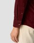 Eton Extra Soft Finish Baby Corduroy Garment Washed Overhemd Donker Rood