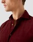 Eton Extra Soft Finish Baby Corduroy Garment Washed Overhemd Donker Rood