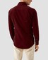 Eton Extra Soft Finish Baby Corduroy Garment Washed Overhemd Donker Rood