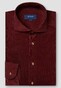 Eton Extra Soft Finish Baby Corduroy Garment Washed Overhemd Donker Rood