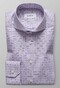 Eton Extreme Cutaway Overcheck Twill Shirt Purple