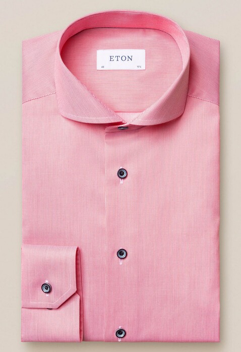 Eton Extreme Cutaway Pastel Shirt Pastel Red