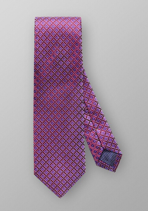 Eton Fantasy Check Tie Purple