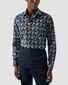Eton Fantasy Floral Pattern Cotton Twill Overhemd Navy-Multi