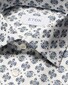 Eton Fantasy Medallion Pattern Ultra Soft Lighweight Cotton Tencel Overhemd Wit-Blauw