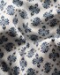 Eton Fantasy Medallion Pattern Ultra Soft Lighweight Cotton Tencel Overhemd Wit-Blauw