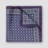 Eton Fantasy Pattern Silk Subtle Basketweave Texture Pocket Square Purple