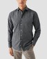 Eton Faux-Uni Flannel Wide-Spread Collar Shirt Dark Evening Blue