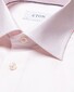 Eton Faux Weave Signature Twill Fine Floral Detail Shirt Light Pink