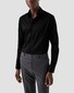 Eton Filo di Scozia Cotton Jersey Wide Spread Collar Overhemd Zwart