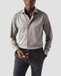 Eton Filo di Scozia Cotton Jersey Wide Spread Collar Shirt Dark Gray