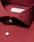 Eton Filo di Scozia Cotton King Knit Overhemd Donker Rood