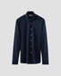 Eton Filo di Scozia Cotton King Knit Shirt Dark Evening Blue