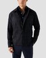 Eton Filo di Scozia Cotton King Knit Shirt Dark Evening Blue