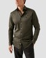 Eton Filo di Scozia Cotton King Knit Shirt Dark Green