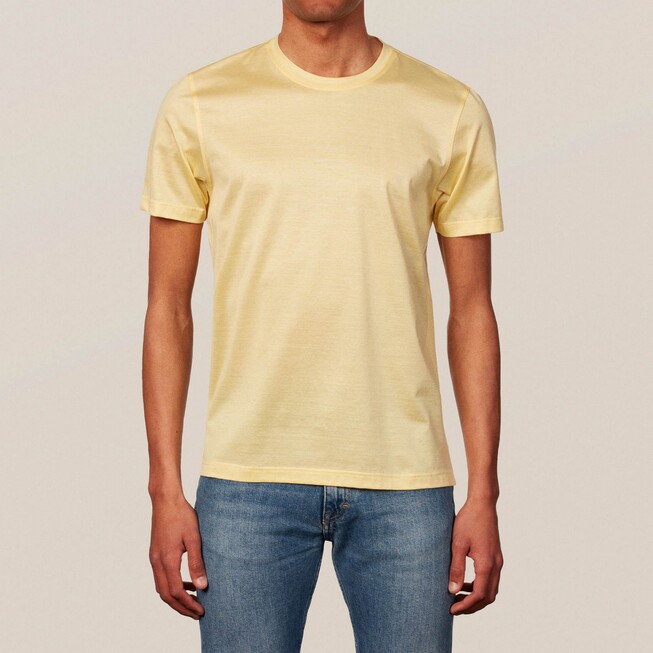 Eton Filo di Scozia Cotton T-Shirt Licht Oranje