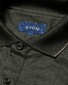 Eton Filo di Scozia Jacquard Long Sleeve Polo Donker Groen