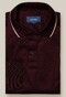 Eton Filo di Scozia Jacquard Long Sleeve Poloshirt Burgundy