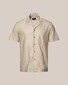 Eton Filo di Scozia Jacquard Resort Fine Texture Shirt Light Brown-Grey