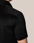 Eton Filo di Scozia Jersey Knit Uni Poloshirt Black