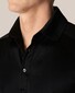 Eton Filo di Scozia Jersey Knit Uni Poloshirt Black