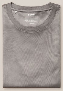 Eton Filo di Scozia Jersey Long Sleeve T-Shirt Licht Grijs