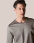 Eton Filo di Scozia Jersey Long Sleeve T-Shirt Light Grey