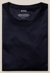 Eton Filo di Scozia Jersey Long Sleeve T-Shirt Navy