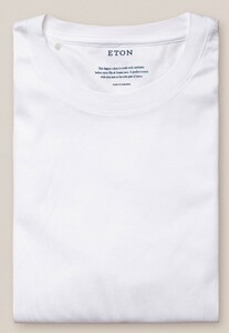 Eton Filo di Scozia Jersey Long Sleeve T-Shirt White
