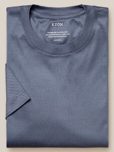 Eton Filo di Scozia Jersey T-Shirt Blauwgrijs