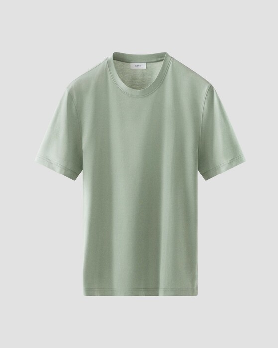 Eton Filo di Scozia Jersey T-Shirt Pastel Groen