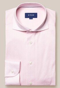Eton Filo di Scozia King Knit Shirt Pink