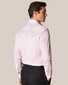 Eton Filo di Scozia King Knit Subtle Herringbone Shirt Pink
