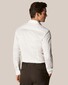 Eton Filo di Scozia King Knit Subtle Herringbone Shirt White