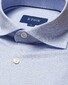 Eton Filo di Scozia Oxford Piqué Shirt Light Blue
