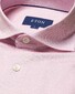 Eton Filo di Scozia Oxford Piqué Shirt Pink