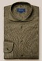 Eton Filo di Scozia Piqué Knit Organic Cotton Overhemd Groen