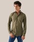 Eton Filo di Scozia Piqué Knit Organic Cotton Shirt Green