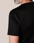Eton Filo di Scozia V-Neck T-Shirt Zwart