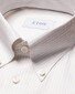 Eton Fine Basketweave Texture Signature Oxford Bengal Stripe Overhemd Beige