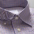 Eton Fine Button Under Check Overhemd Diep Bruin