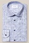 Eton Fine Check Contemporary Fit Shirt Blue-White