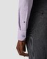 Eton Fine Check Elevated Supima Cotton Poplin Mother of Pearl Buttons Shirt Light Purple