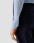 Eton Fine Check Luxury Organic Supima Cotton Twill Overhemd Blauw