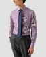 Eton Fine Check Luxury Organic Supima Cotton Twill Overhemd Roze